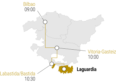 Salidas desde Bilbao. Vitoria-Gasteiz y Labastida